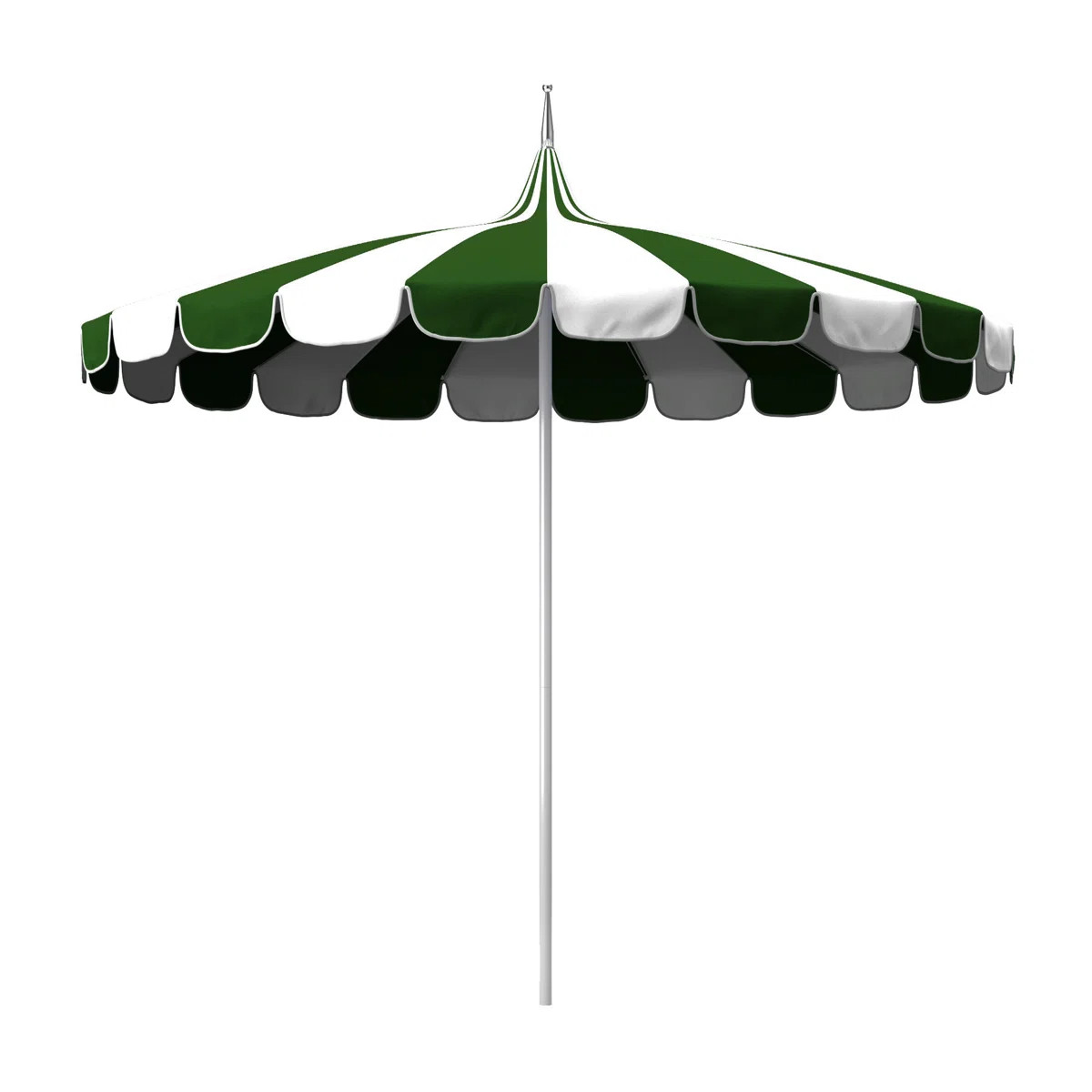 8.5' Sunbrella® Two-Tone Pagoda Umbrella | Wayfair North America