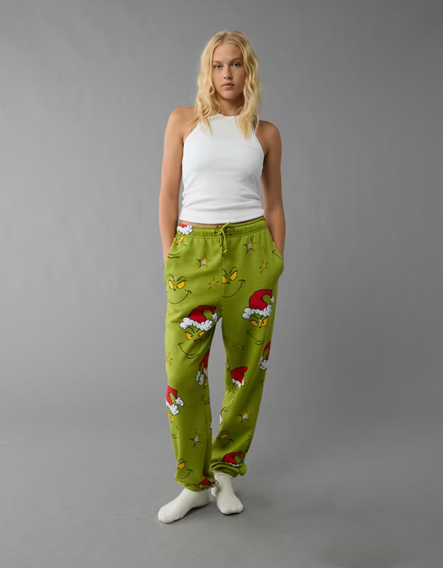 AE Grinch Sweatpants | American Eagle Outfitters (US & CA)
