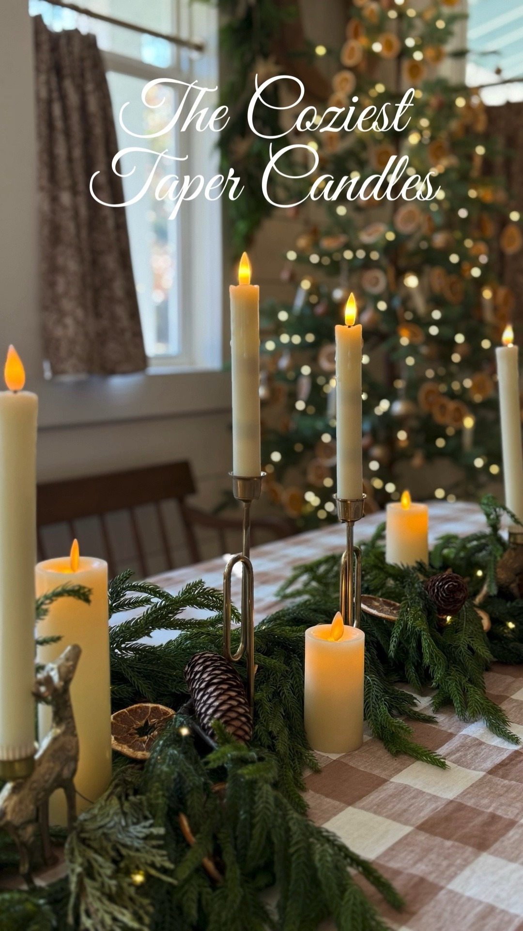 I’ve tried so many tapers and these are the best budget friendly ones. I’ve had these for almost 2 years. I’ve very picky about all lighting. 

KEY ELEMENTS: 
1. You must have different sizes. So one set is in the 7.5” Ivory and the other is 9.6” Ivory (style A)
2. Dripping Wax - gives them more of a realistic cozy feel.
3. Warm cozy light. 🕯️✨ 

The smaller round candles (not tapers) are more of a splurge but this company is the best in the business. They actually move and flicker. I’ve been using these for 5 years. Worth it!

#candles #batteryoperatedlights #ambience 

#LTKHome #LTKSeasonal #LTKStyleTip