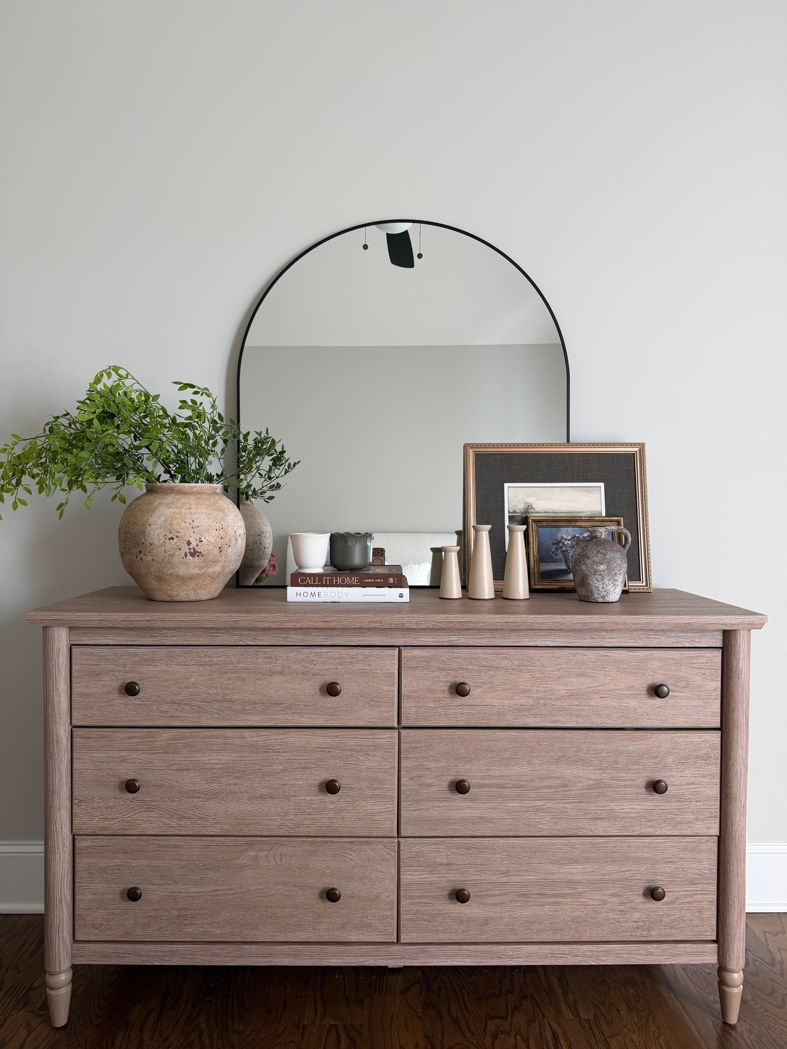 My Texas house 
Oak dresser
Pottery Barn dupe
Arch mirror
Bedroom furniture
Bedroom decor
Guest room

#LTKSpringSale #LTKHome