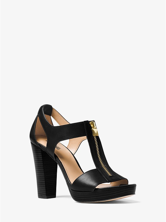 Berkley Lock Leather Platform Sandal | Michael Kors US
