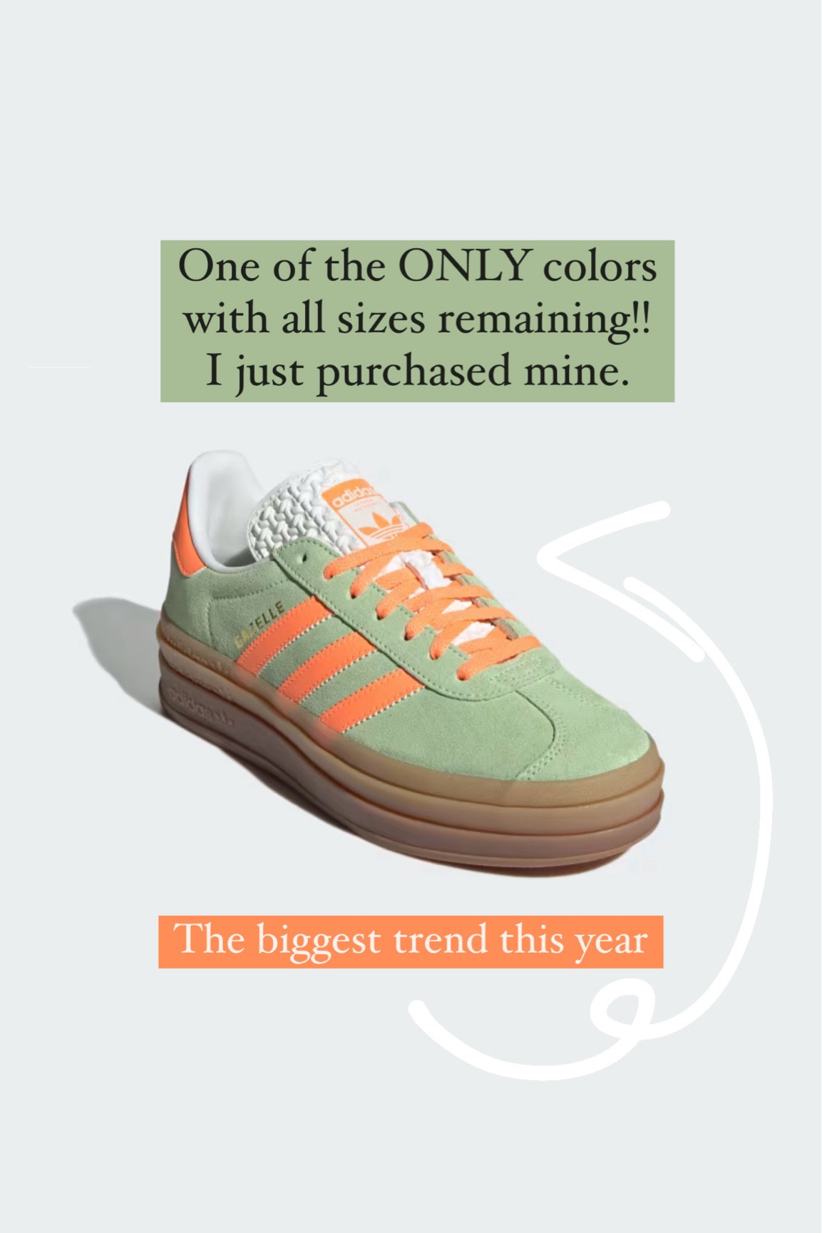 The most wanted shoes of the year! The Adidas Gazelle. I wanted the pink and green but they are basically sold out everywhere. These colors are really pretty too and I found them in every size still available. I just purchased mine!

Act fast before you can’t buy them everywhere else! 

#LTKshoecrush