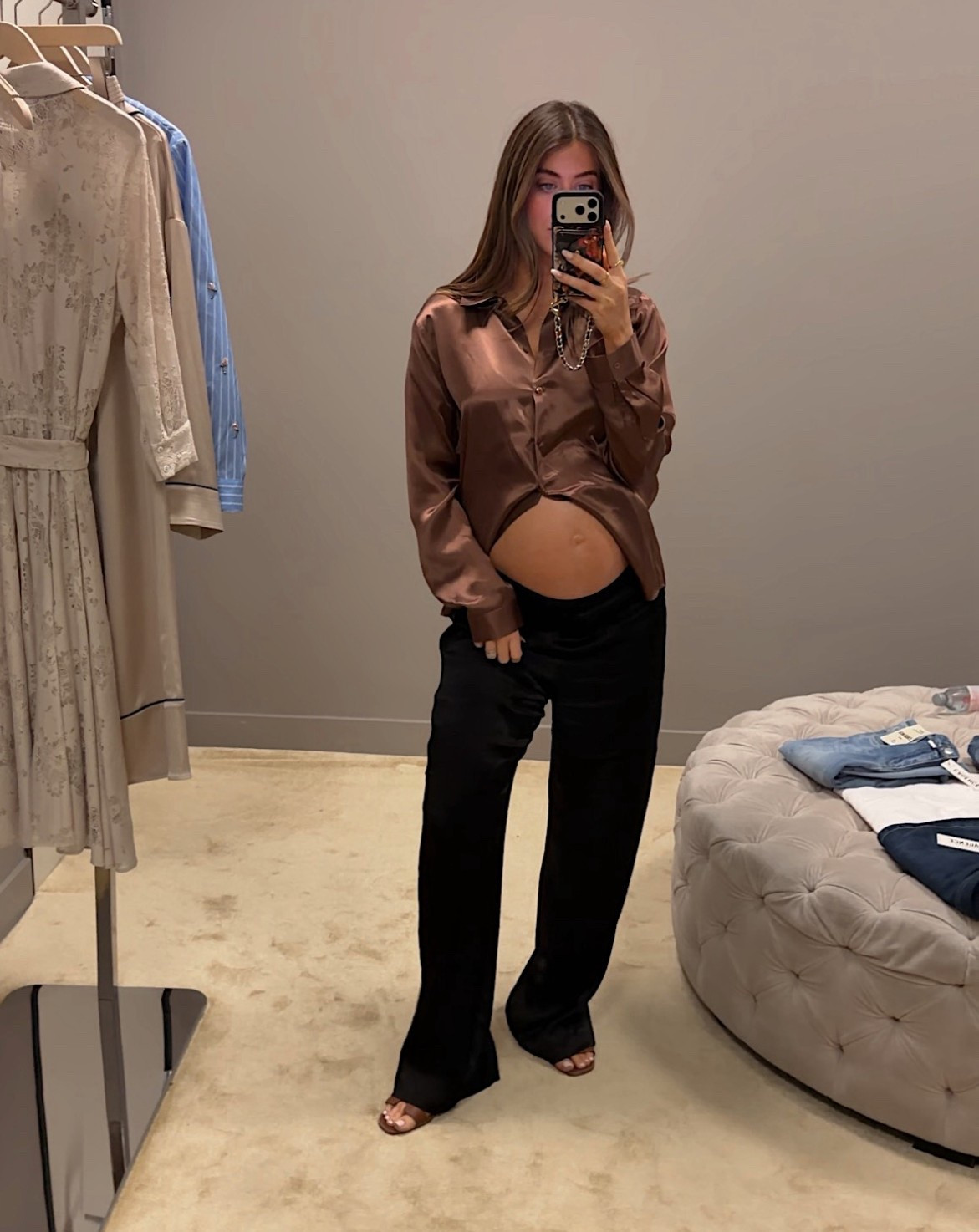 Obsessed with this look!! 
Large top 
Size 4 bottoms 

#LTKBump #LTKootd #LTKmomlife