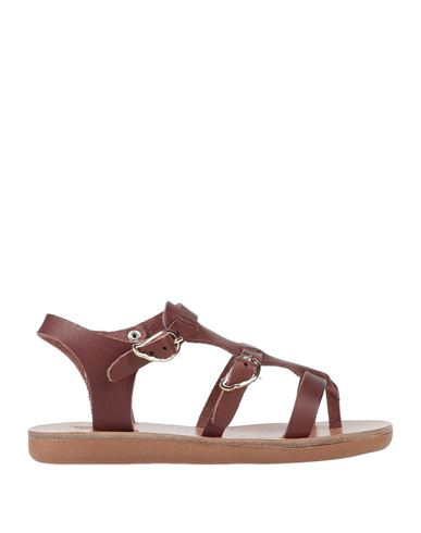 Ancient Greek Sandals Kid Girl Thong sandal Brown Size 13.5C Soft Leather | YOOX (US)