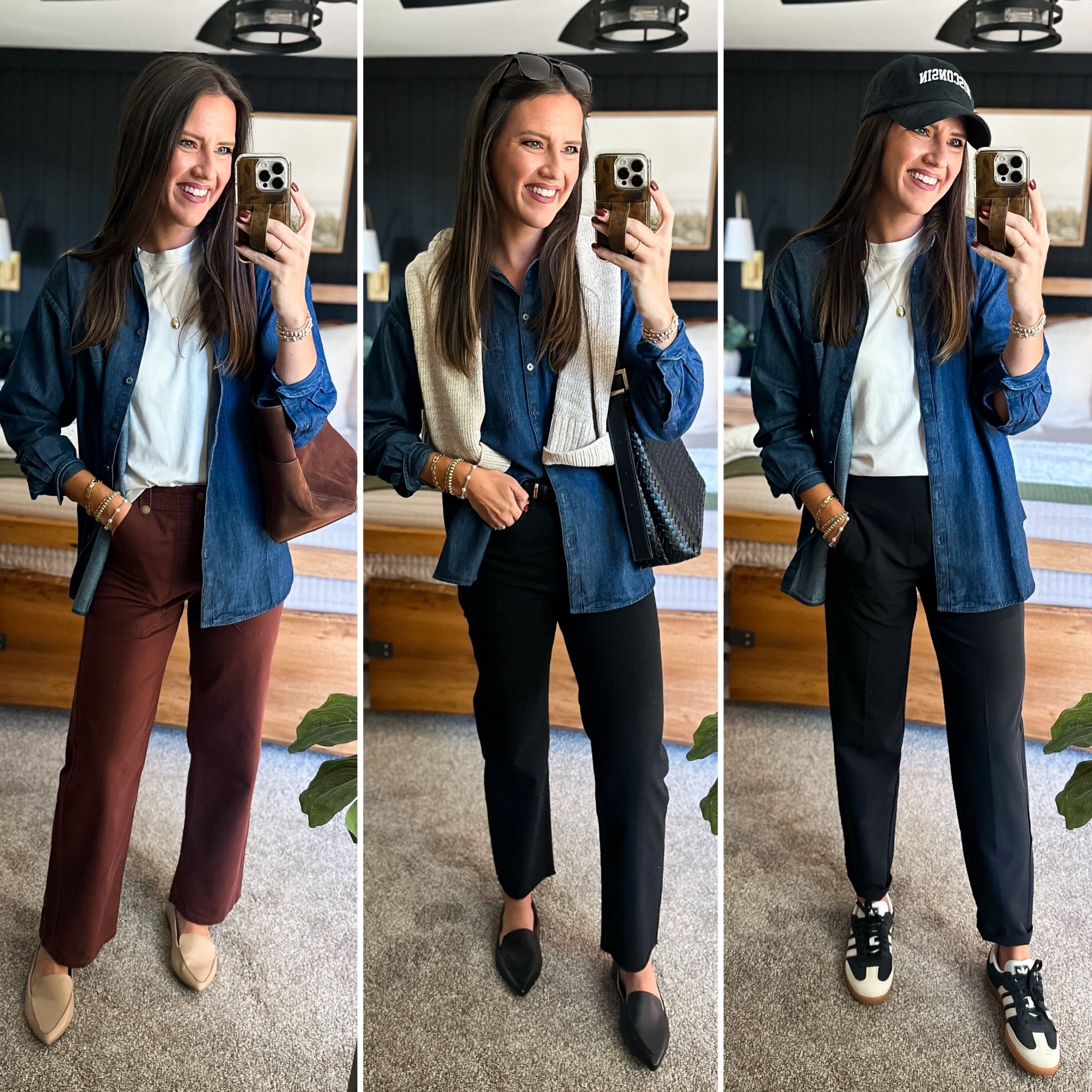 Fall Capsule Wardrobe - Chambray Shirt (size small) 