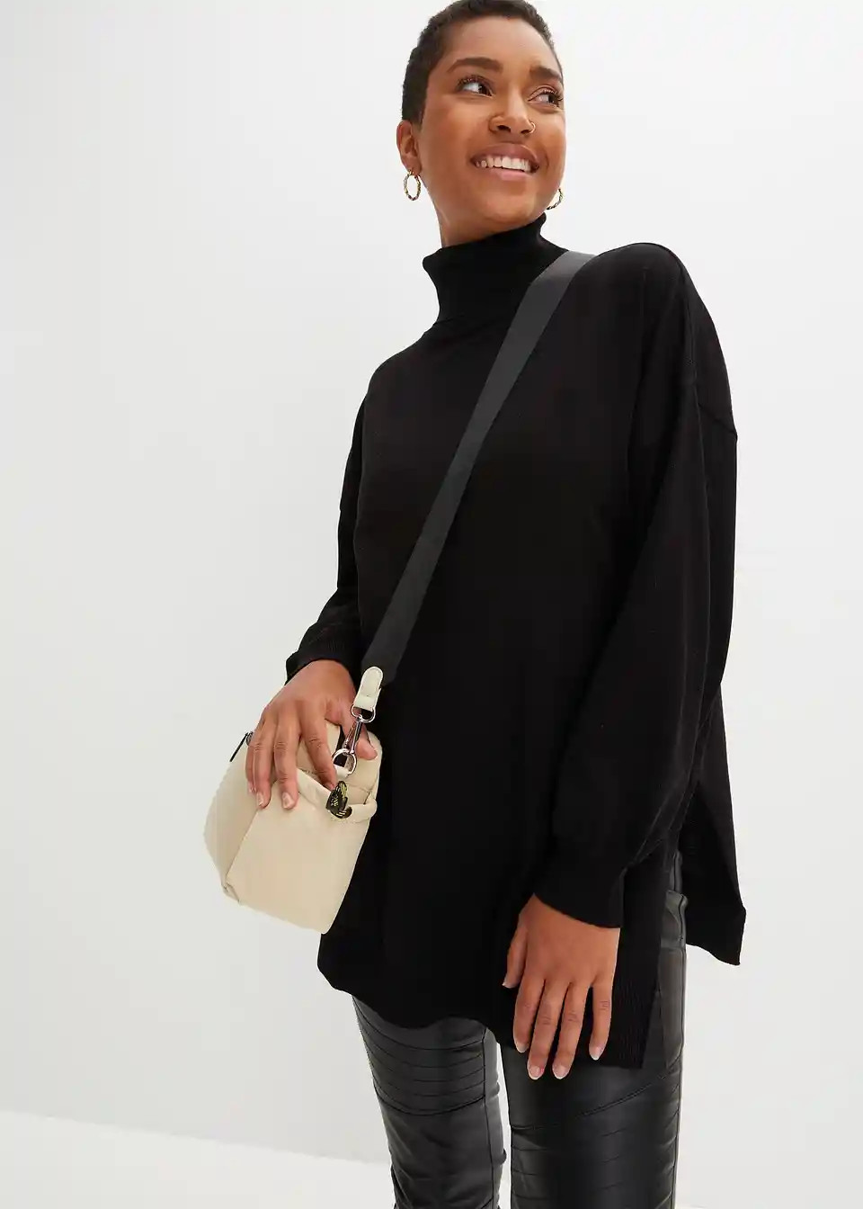 Langer Rollkragenpullover | Bonprix DE