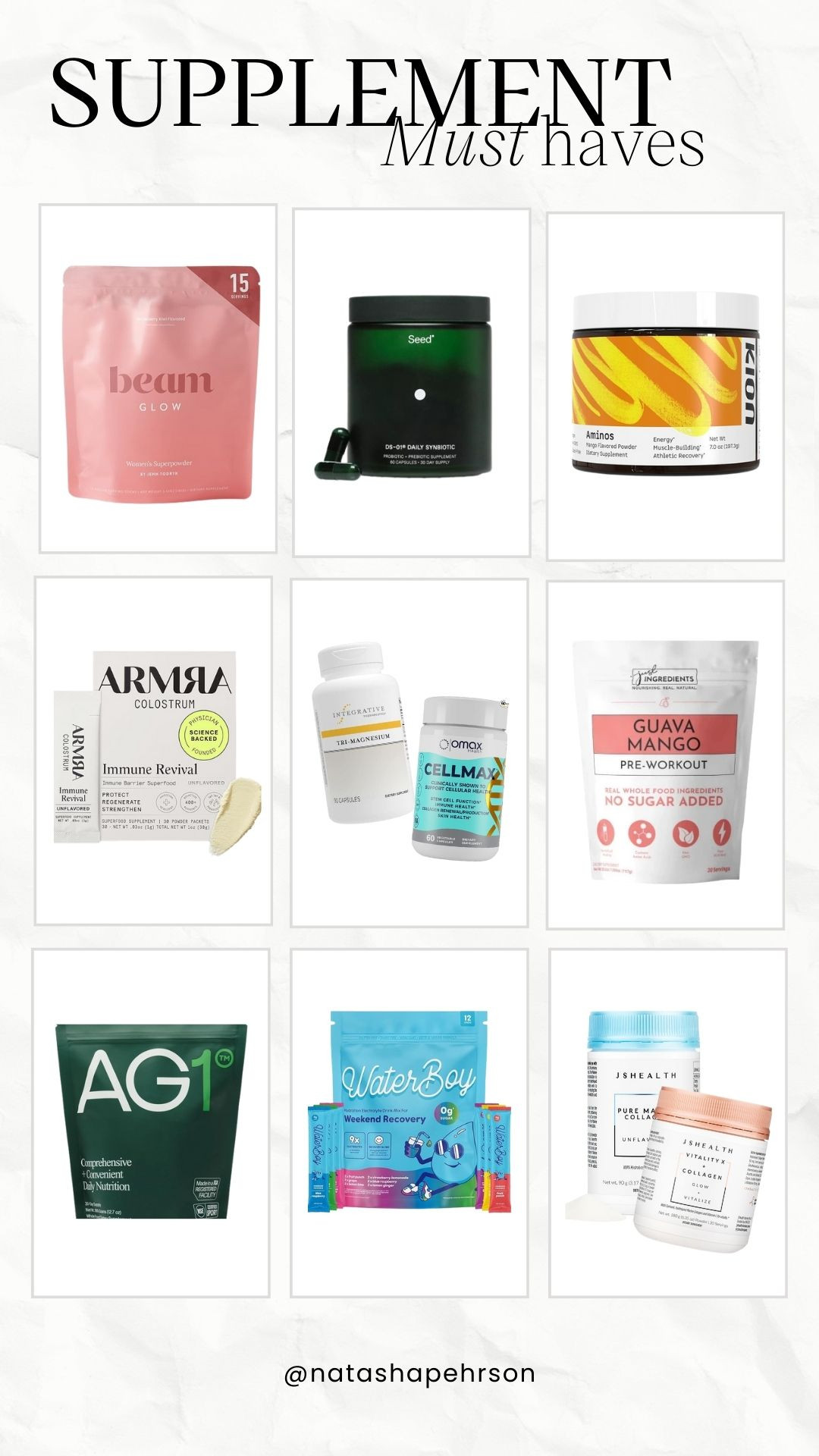 Supplement Must Haves! 

 #LTKfitnessgoals #LTKselfcare #LTKU