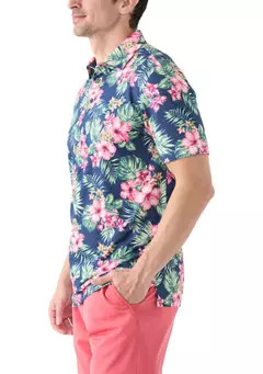 IZOD SwingFlex Elite - Fashion Print Polo Shirt | Belk
