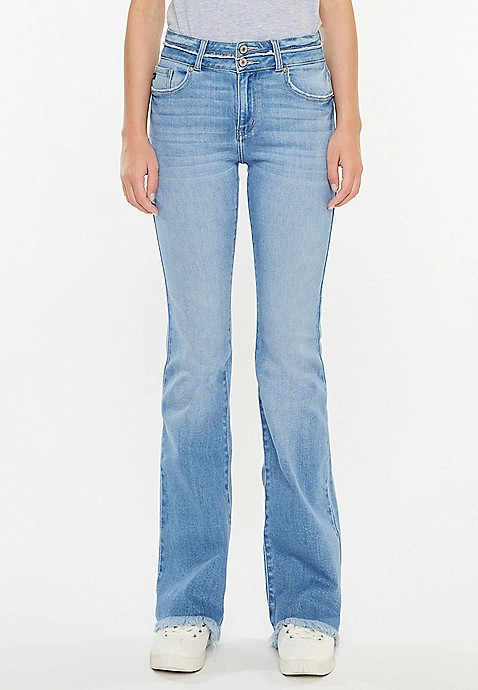 KanCan™ High Rise Curvy Double Button Bootcut Jean | Maurices