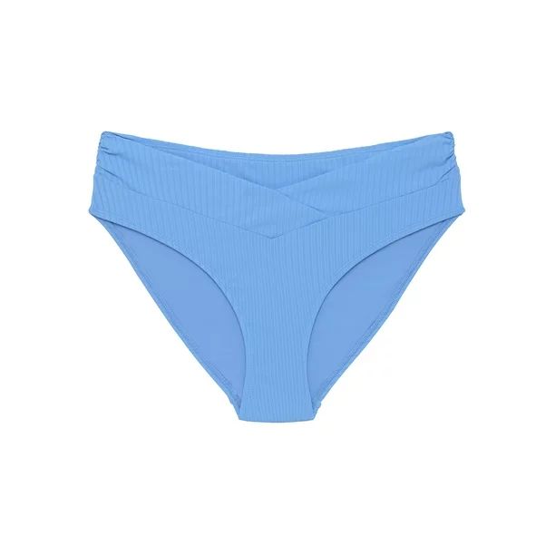 Time and Tru Women's Mid Rise Ribbed Swim Bottom | Walmart (US)