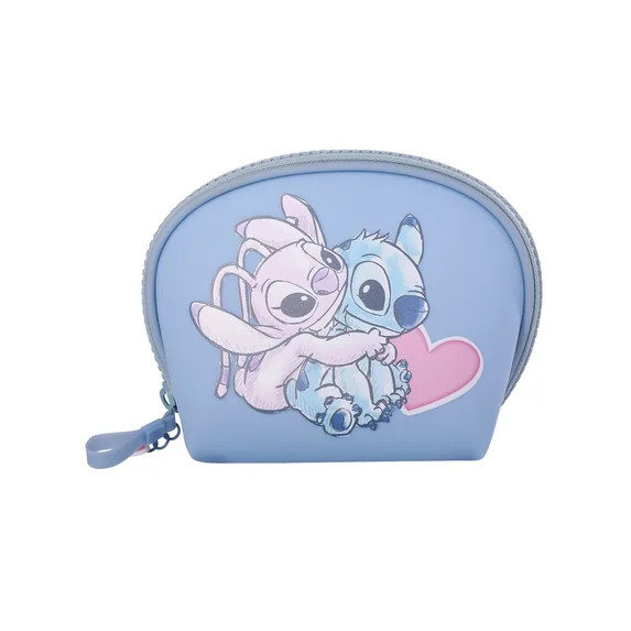 Disney Women's Stitch and Angel Blue Cosmetic Dome Travel Bag | Walmart (US)