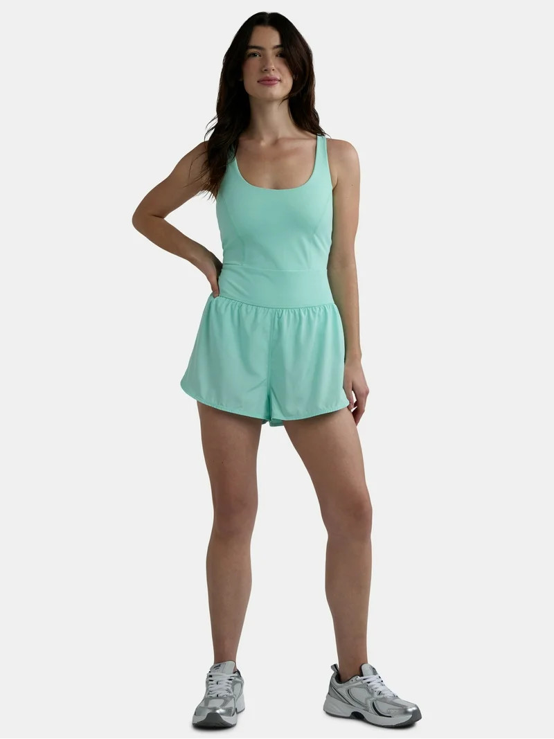 Avia Women's and Women's Plus Active Bodysuit with Built-in Bra, Sizes XS-4X | Walmart (US)