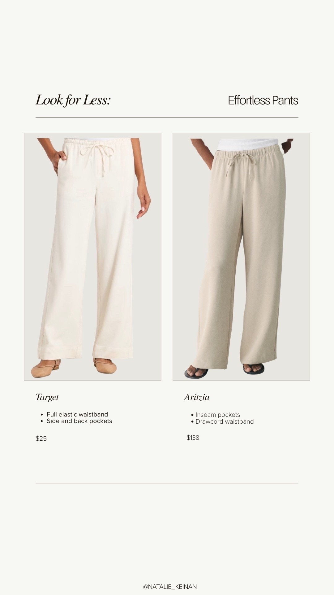 Look for less target effortless pants!!!



#LTKootd #LTKSaleAlert #LTKSeasonal