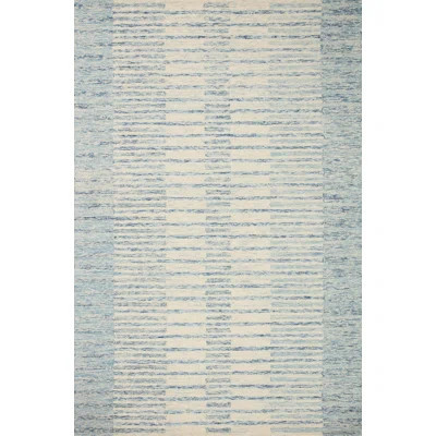 Chris Loves Julia x Loloi Chris Collection CHR-01 Ivory / Denim, Transitional Area Rug | Wayfair North America