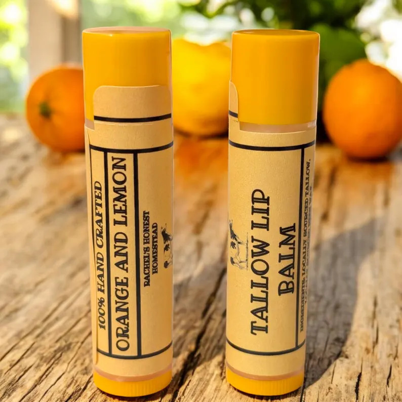 100% Handcrafted Tallow Lip Balm | Etsy (US)