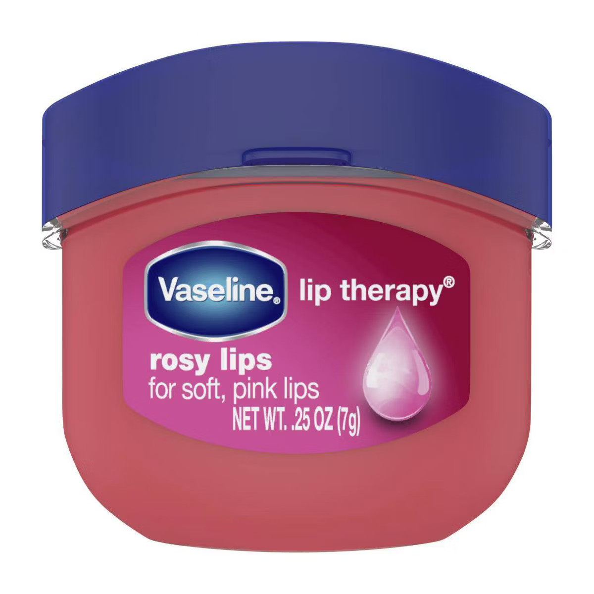 Vaseline Lip Therapy Mini Lip Balm - Rosy - Travel Size - 0.25oz | Target