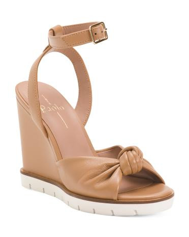 Leather Eliana Wedge Sandals | TJ Maxx