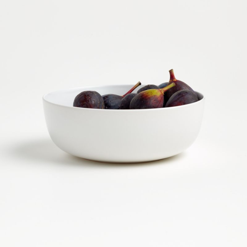 Wren Matte White Cereal Bowl + Reviews | Crate & Barrel | Crate & Barrel