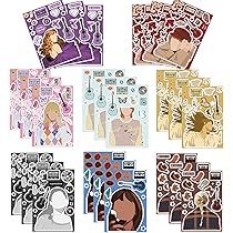 24Pcs Music Singer Stickers Make a Face - 8 Design in My Era Tour Albums Music Singer Stickers Ma... | Amazon (US)