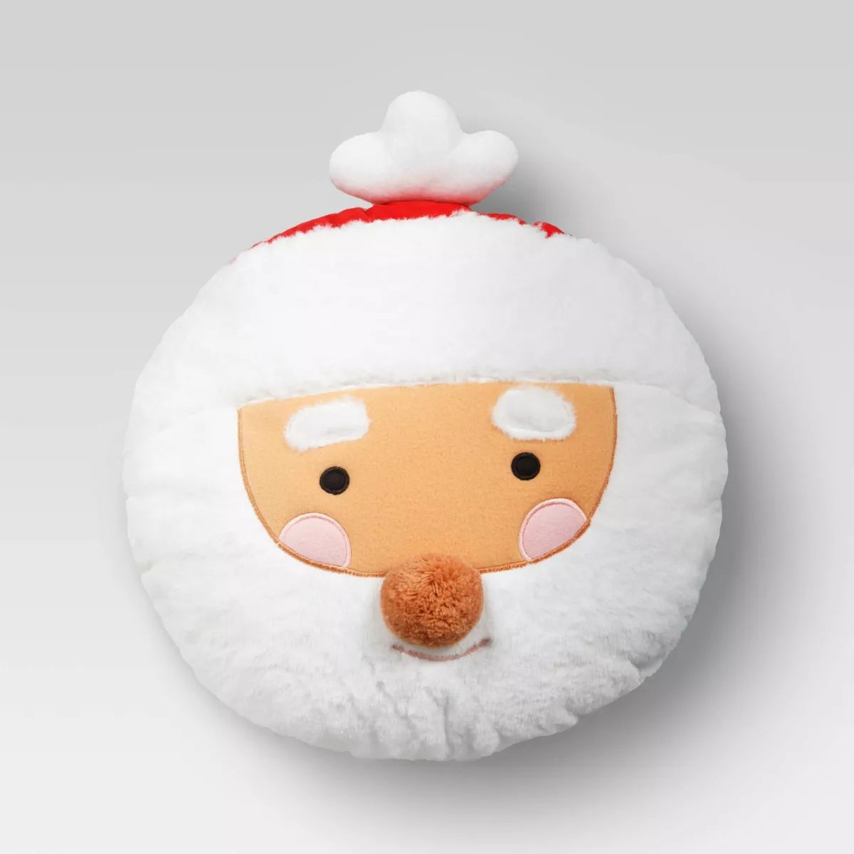16" Reversible Santa to Snowman Round Novelty Plush Pillow - Wondershop™ | Target