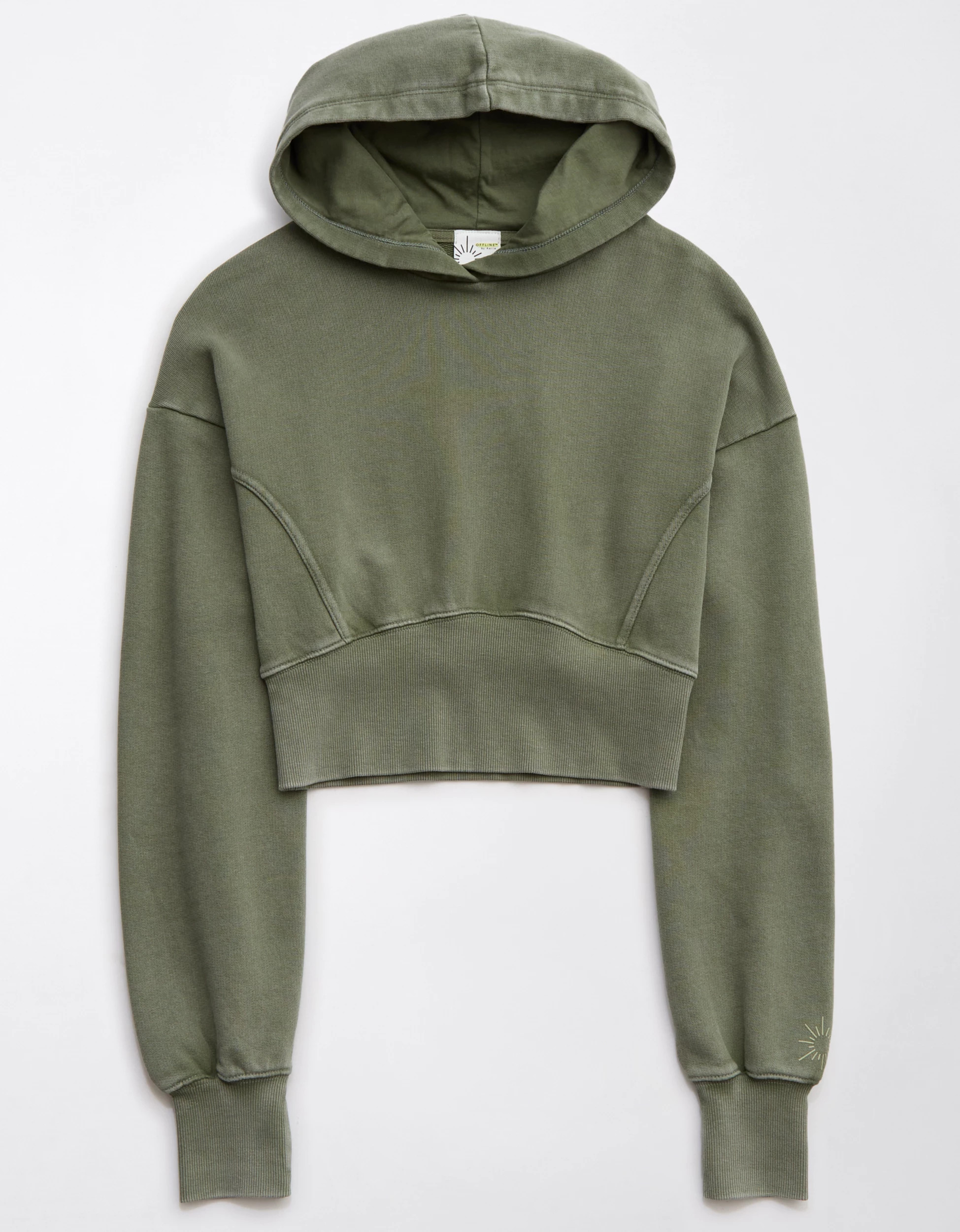OFFLINE By Aerie Throw-Back Cropped Sweatshirt | Aerie