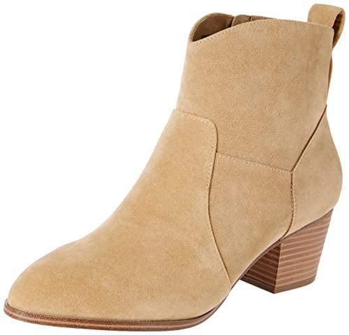 Amazon Essentials Women's Western Ankle Boots, Tan, 8 | Amazon (US)
