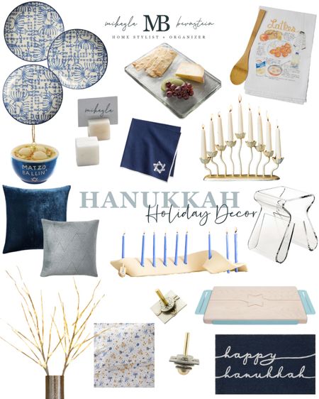 Hanukkah Home Decor // Blue and White Hanukkah Holiday Decorations // Menorah

#LTKHoliday #LTKhome #LTKSeasonal