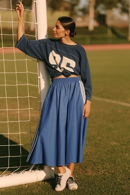 Daily Practice Game Day Track Midi Skirt | Anthropologie (US)