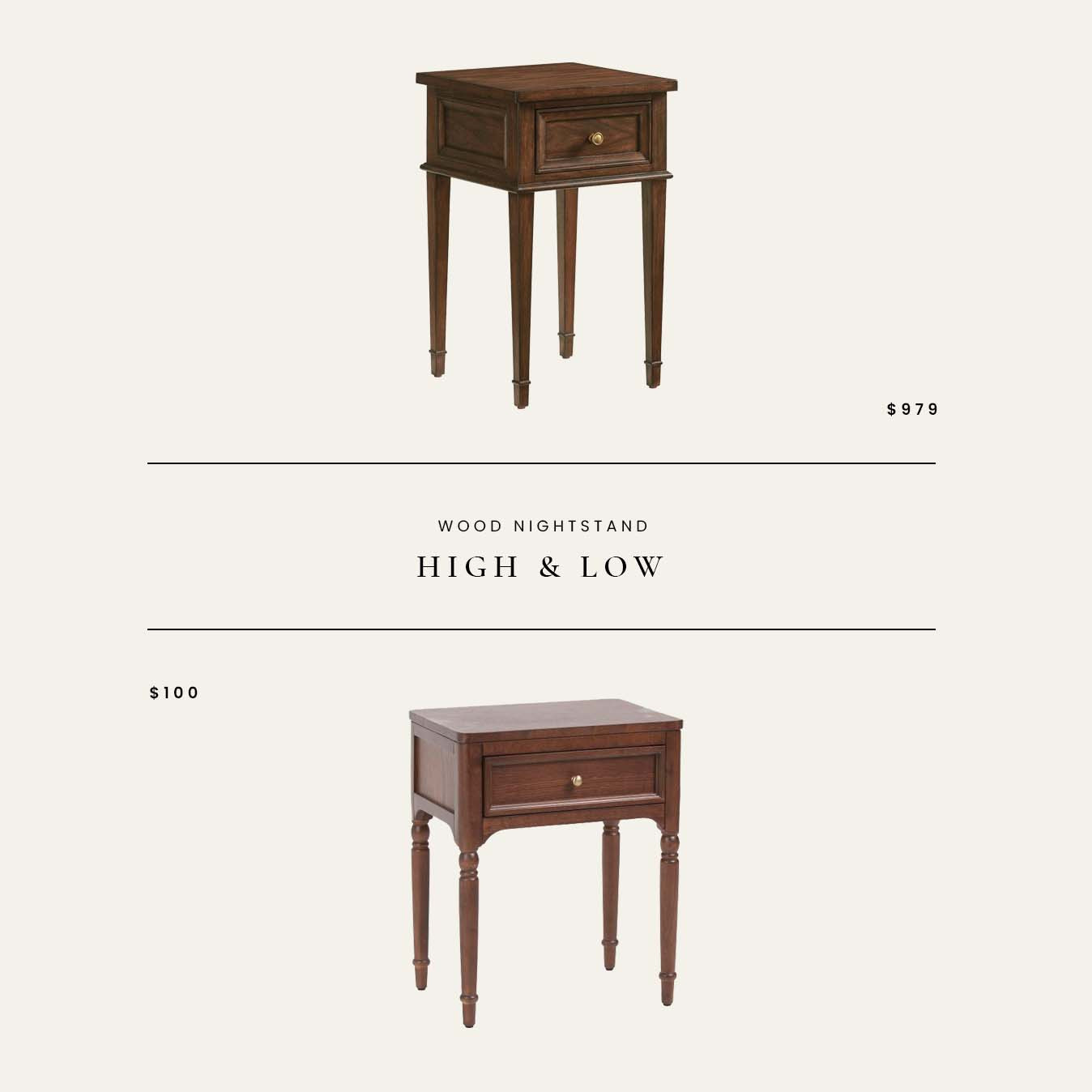 High / Low: Wood Nightstand

#LTKHome