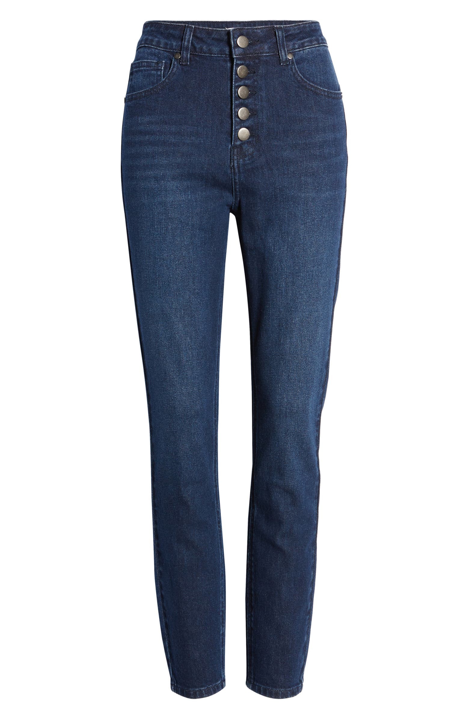 Button Front Skinny Jeans | Nordstrom | Nordstrom