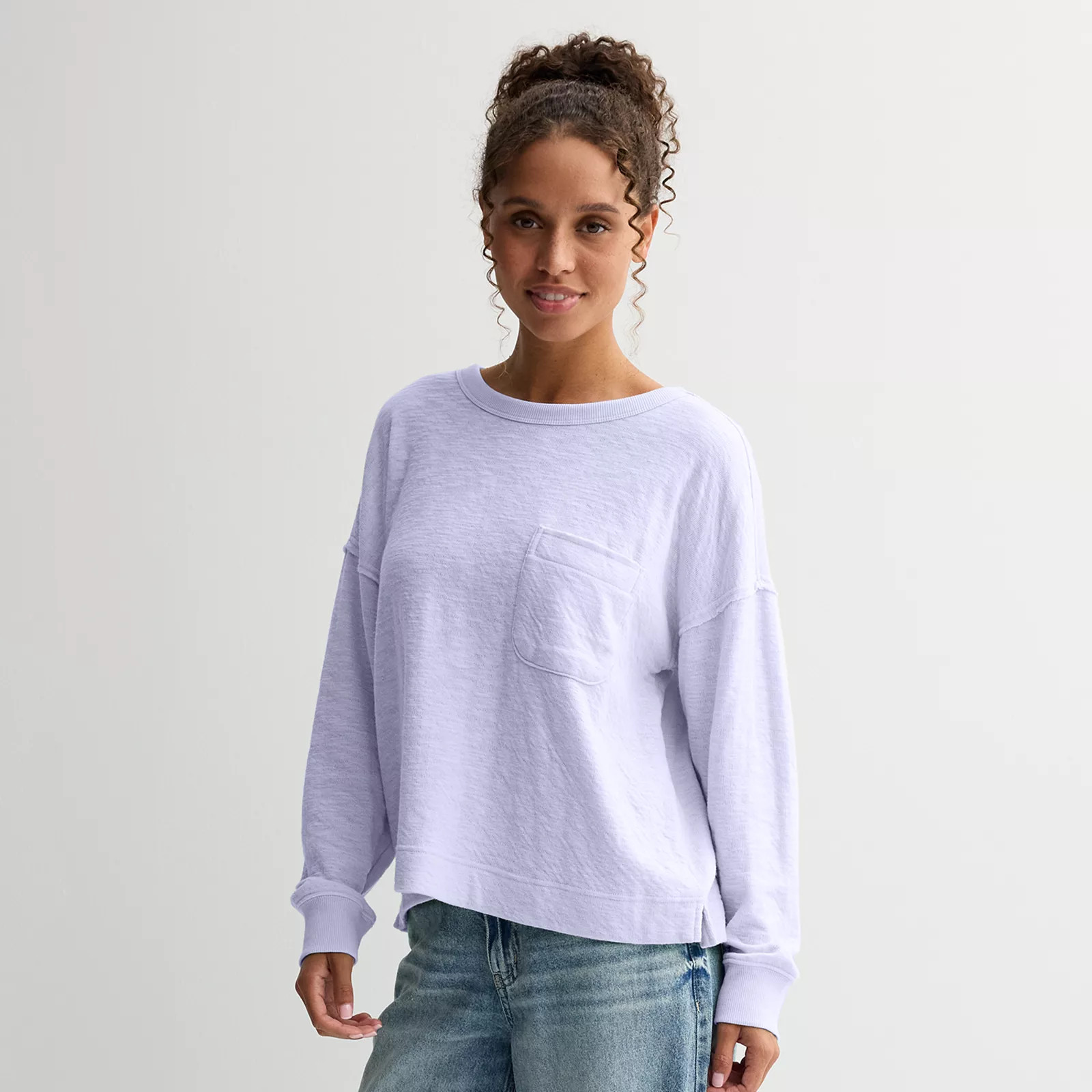 Juniors' SO® Pocket Crew Tee | Kohl's