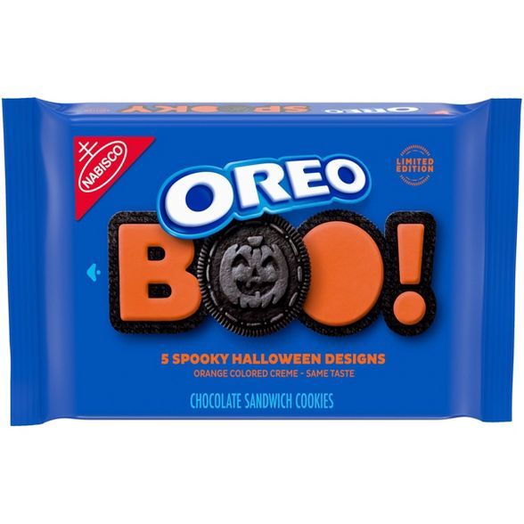 Oreo Halloween Orange Colored Creme Chocolate Sandwich Cookies - Family Size - 20oz | Target