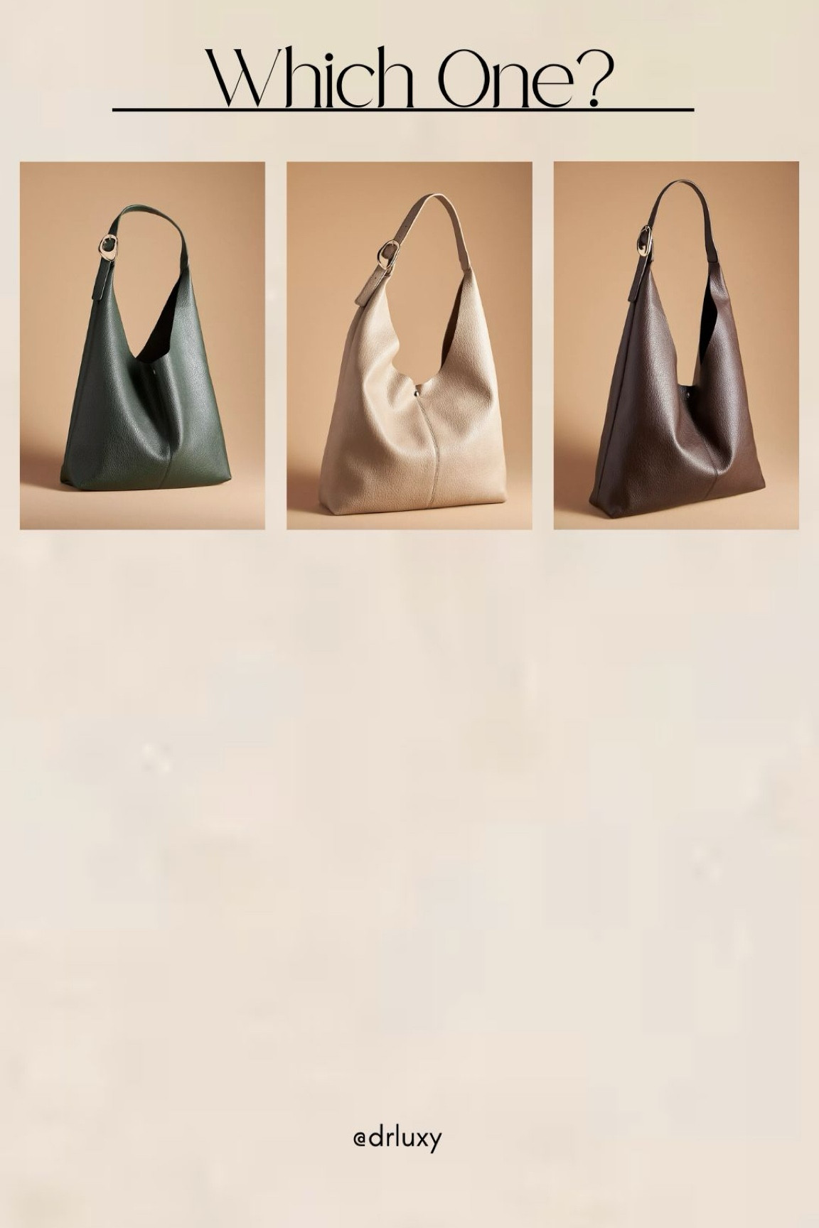 Trending for fall: slouchy hobo handbags 
Love all three tones! 

Fall handbags, purse, brown handbag, cream handbag, green handbag



#LTKSeasonal #LTKItBag #LTKFindsUnder100