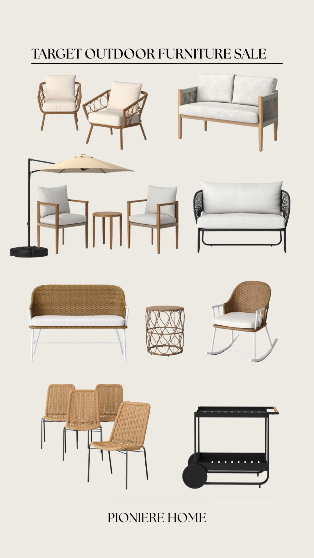 Target outdoor furniture sale. 25% off outdoor furniture. Outdoor lounge chairs, outdoor loveseats, studio McGee, threshold, affordable outdoor furniture

#LTKSaleAlert #LTKHome #LTKSeasonal