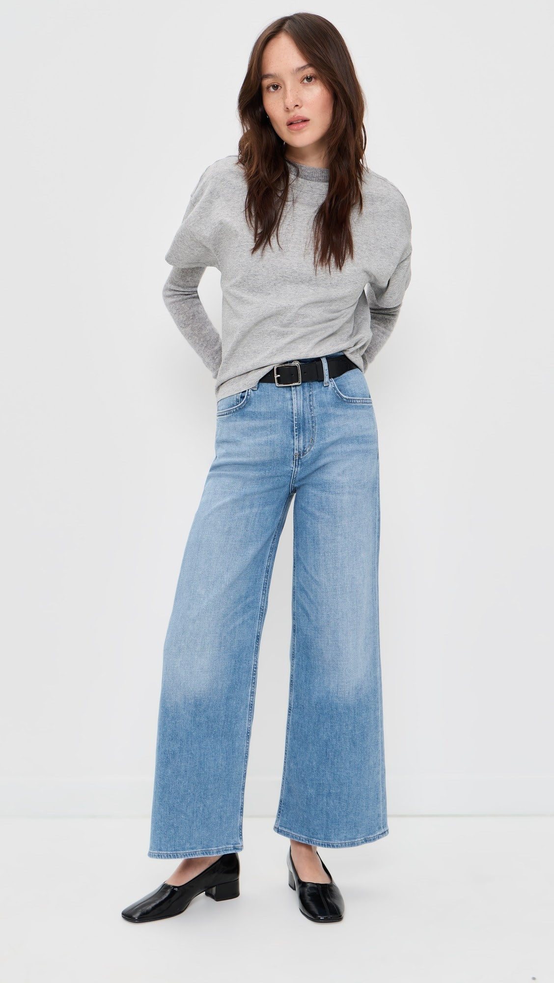 Lyra Wide Leg Crop Jeans | Shopbop