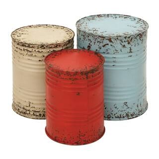 Assorted Multi Colored Metal Farmhouse Accent Table Set | Michaels | Michaels Stores
