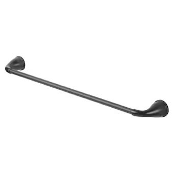 Project Source Dover 24-in Matte Black Wall Mount Single Towel Bar Lowes.com | Lowe's