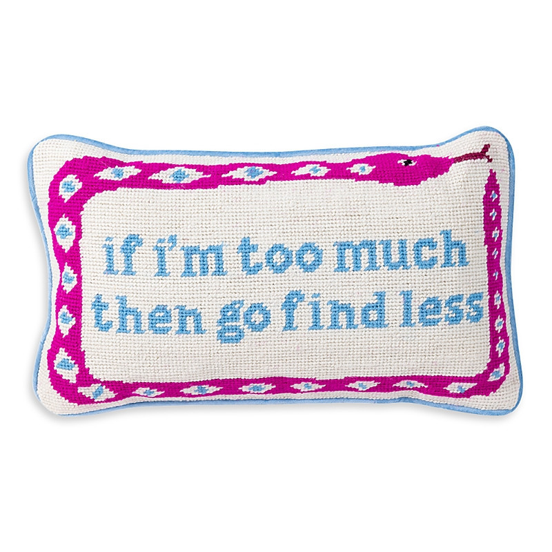 Furbish Studio Go Find Less Needlepoint Decorative Pillow | Bloomingdale's (US)