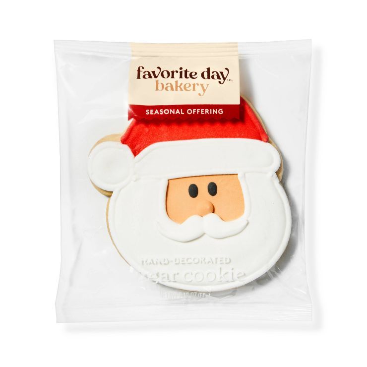 Holiday Decorated Whimsical Santa Cookie - 2.12oz - Favorite Day™ | Target