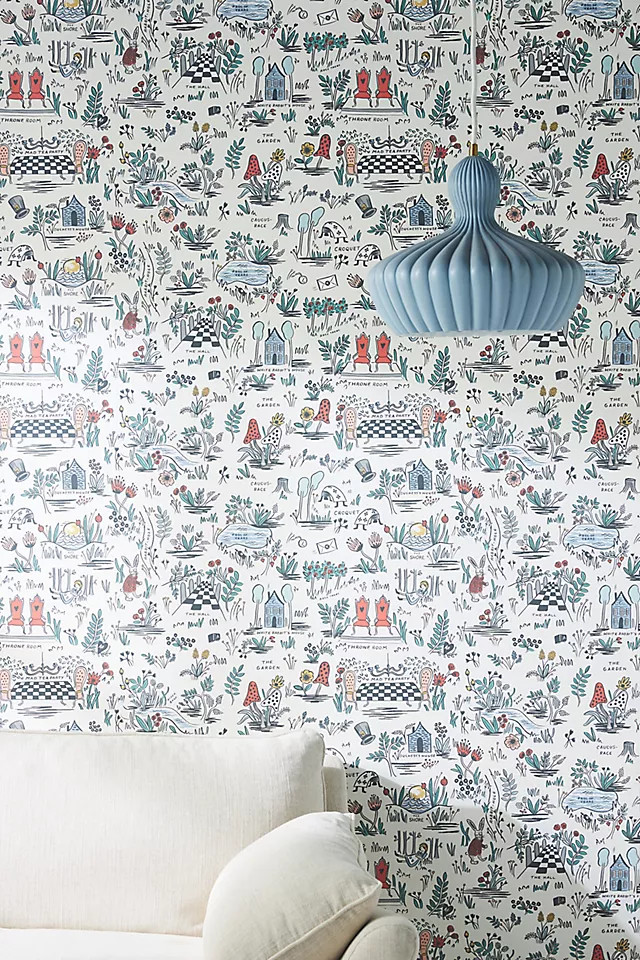 Rifle Paper Co. Wonderland Wallpaper | Anthropologie (US)