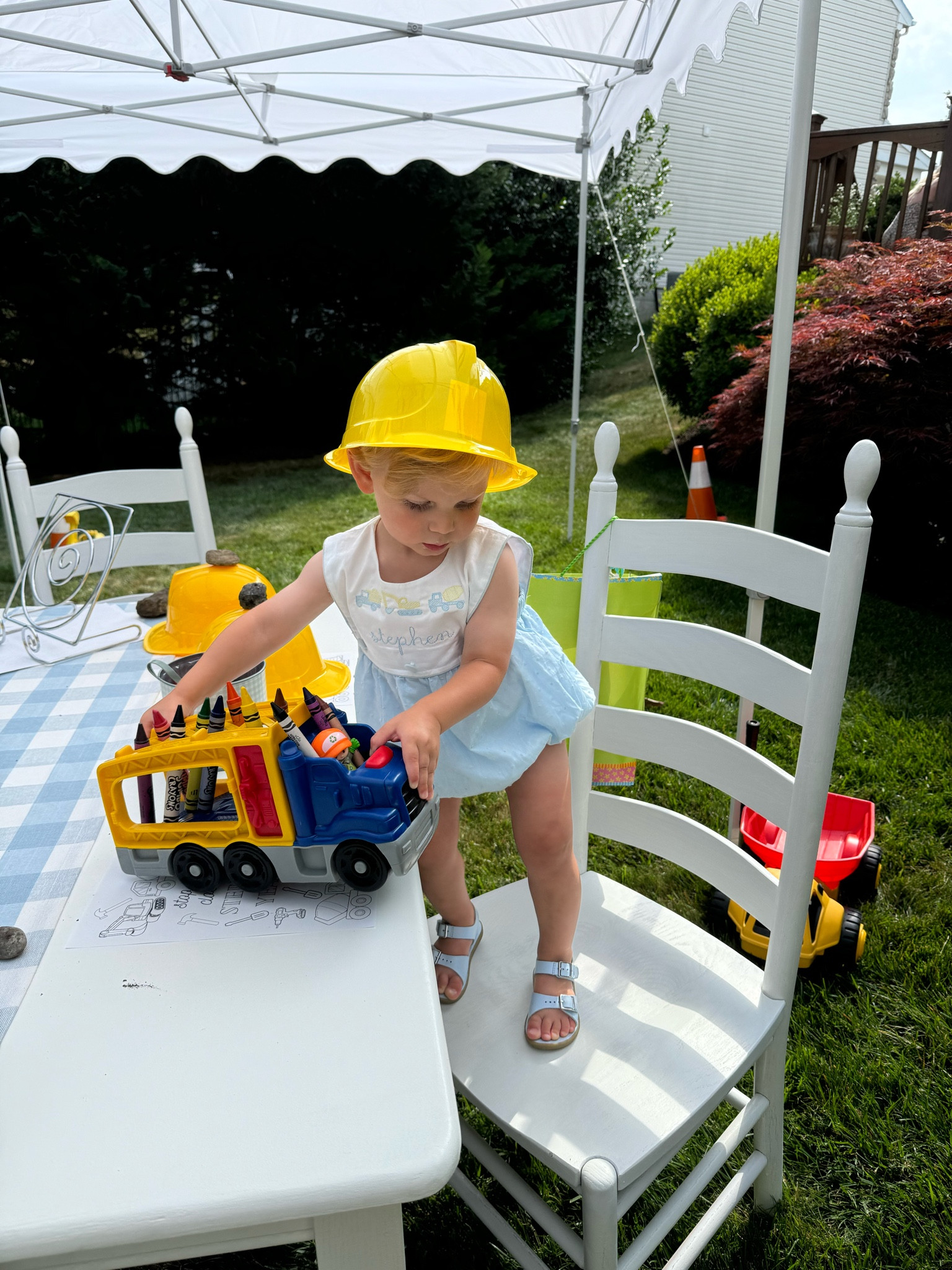 Construction themed kids party 