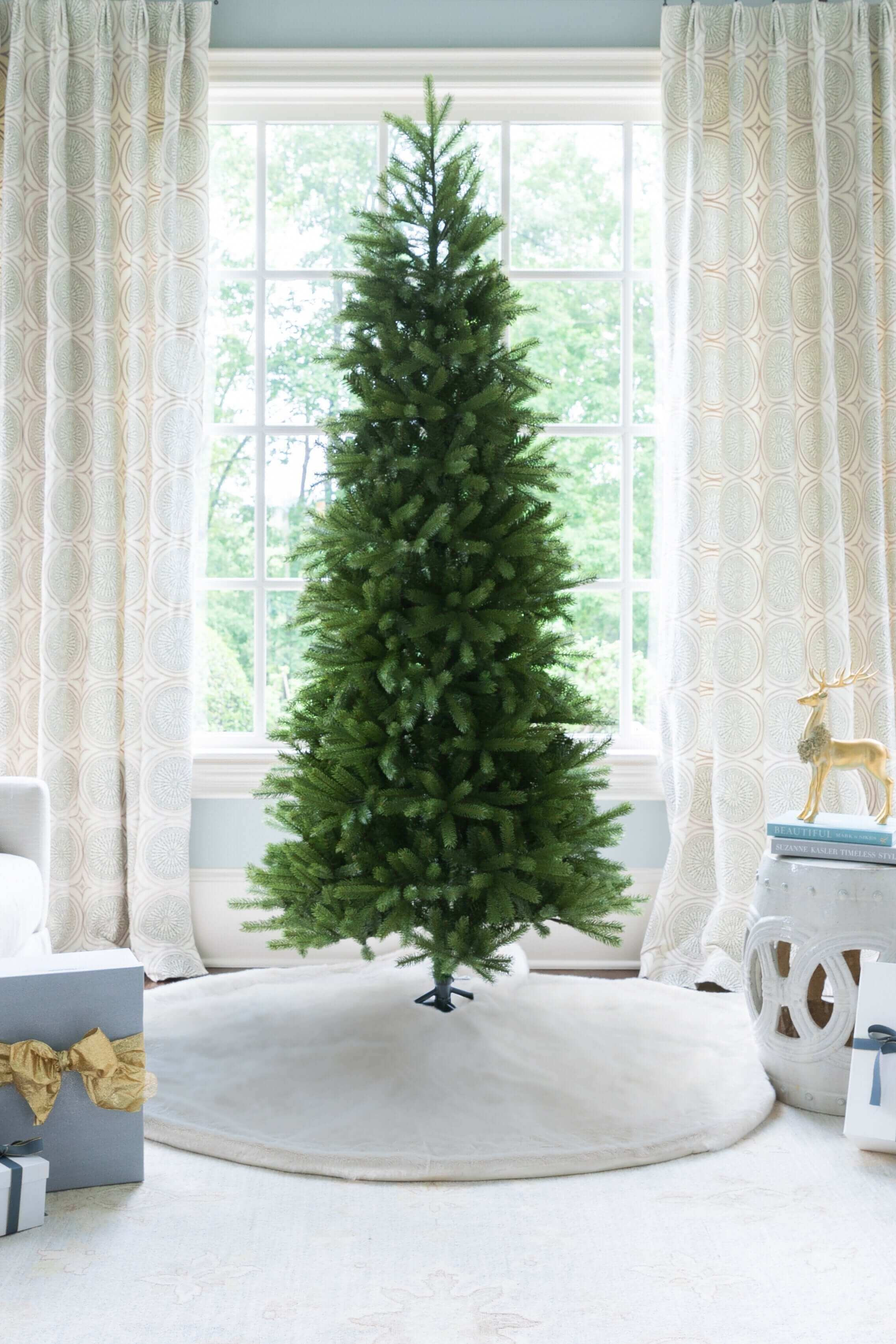 10' King Fraser Fir Slim Artificial Christmas Tree Unlit | King of Christmas