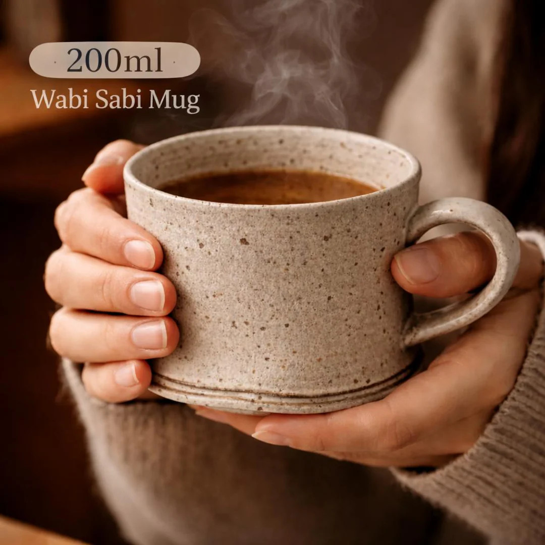 Wabi Sabi Ceramic Mug 200ml Japanese Rustic Coffee Cup Japandi Minimalist - Etsy | Etsy (US)
