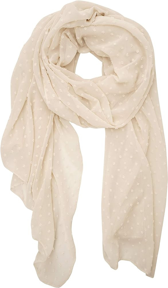 YOUR SMILE Ladies/Women's Lightweight Solid Color Pearl Chiffon Long Shawl Scarf For Spring Summe... | Amazon (US)