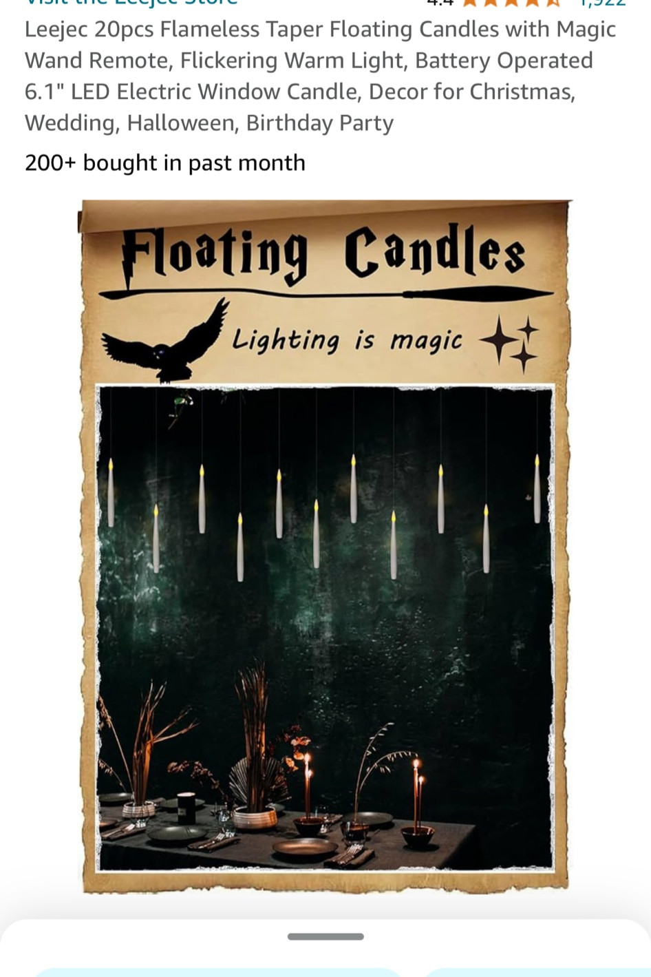 Floating candles 🕯️ Halloween candles Harry Potter candles 

#LTKSaleAlert