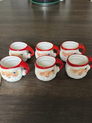 VTG Santa Mugs Set Of 6 HH Style Made In Japan, In Box Brand New 60s Lee wards | eBay US