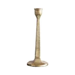 3R Studios Gold Metal Taper Holder with Ridged Pattern DF5811 - The Home Depot | The Home Depot