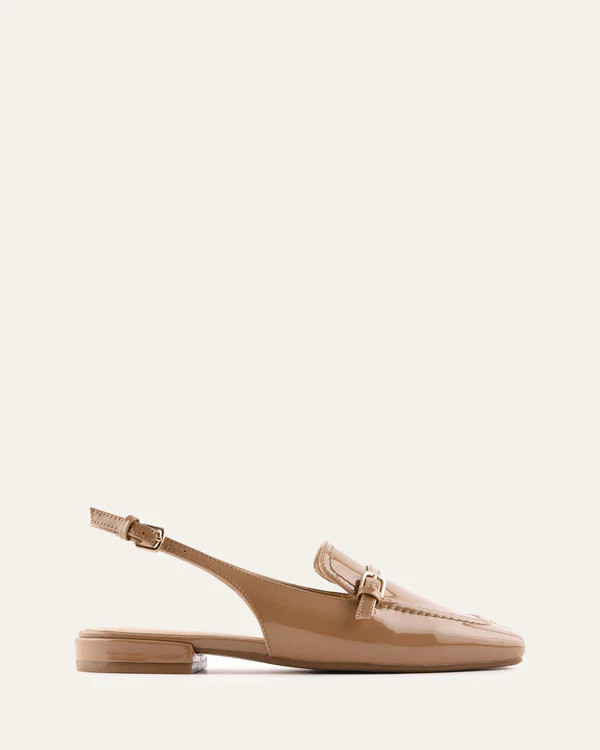LYON DRESS FLATS SEPIA PATENT | Jo Mercer (AU)