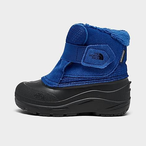 The North Face Inc Boys' Toddler Alpenglow II Winter Boots in Blue/TNF Blue Size 5.0 Leather/Fur | Finish Line (US)