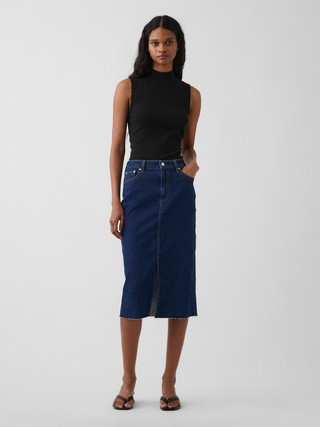 Denim Midi Pencil Skirt | Gap (CA)